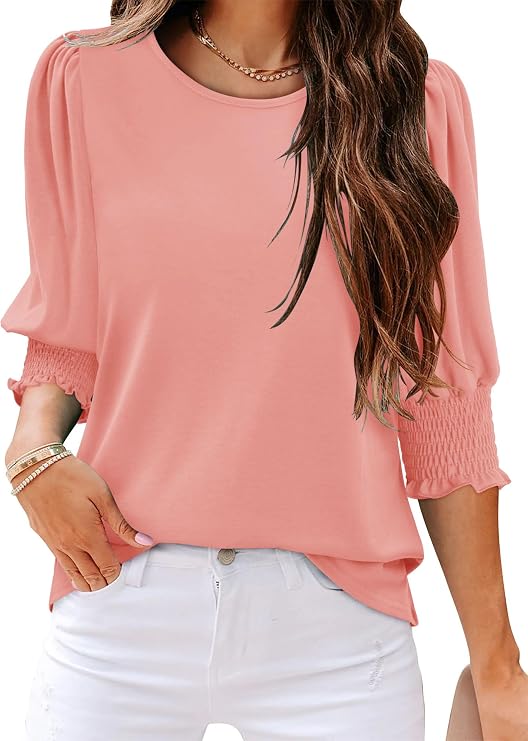 Women's 3/4 Length Sleeves Tops