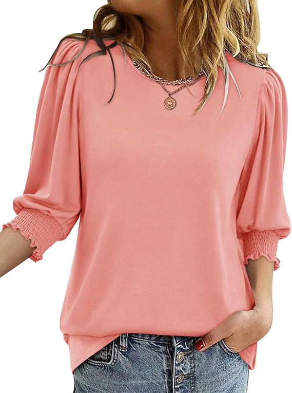 Women's 3/4 Length Sleeves Tops