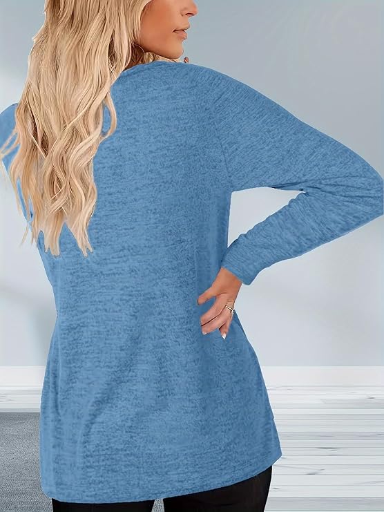 Womens Long Sleeve Volleyball Grandma Graphic Shirt