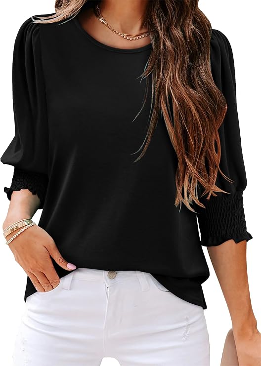 Women's 3/4 Length Sleeves Tops